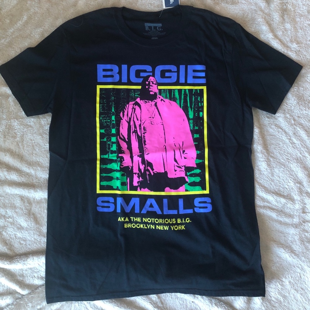 Biggie Smalls AKA The Notorious B.I.G. Brooklyn New York Retro Tee in Size Large